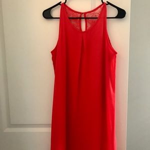 Size medium coral sleeveless dress.